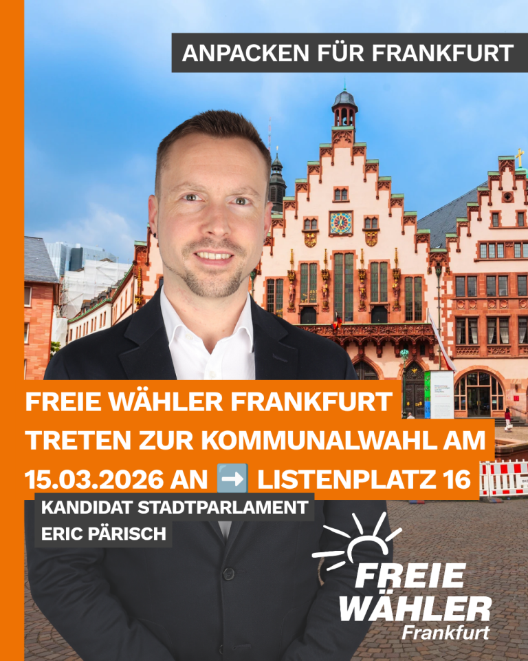 FREIE WÄHLER FRANKFURT WOLLEN MITREGIEREN…